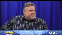 Director of Solid Waste and Safety Programs Jim McHargue on TSPN TV News 9-23-13 