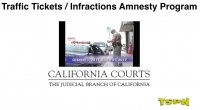 CA: Traffic Tickets / Infractions Amnesty Program