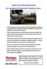 Kamps Propane Fire Safety Reminders