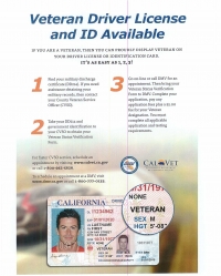Veterans Drivers License and ID now Available
